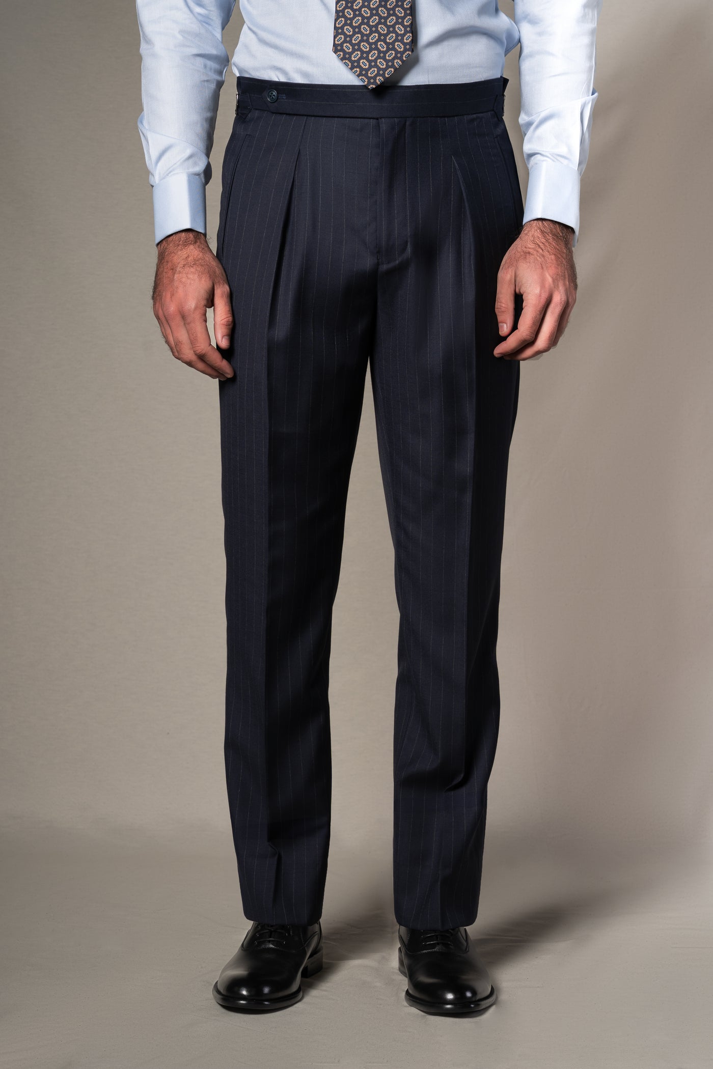 Navy Blue Pinstripe Morning Suit - Chaqué BUND