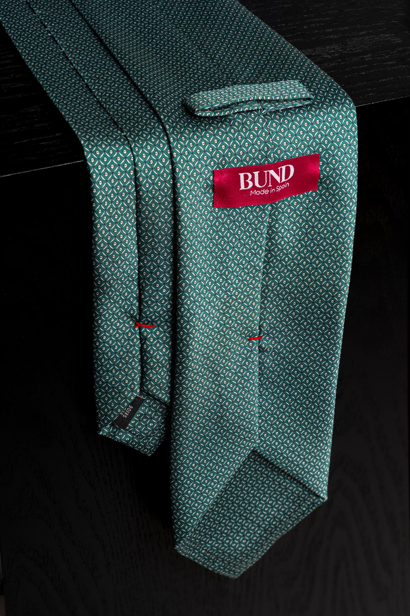 Corbata Diamond Ceremony Green de seda - BUND