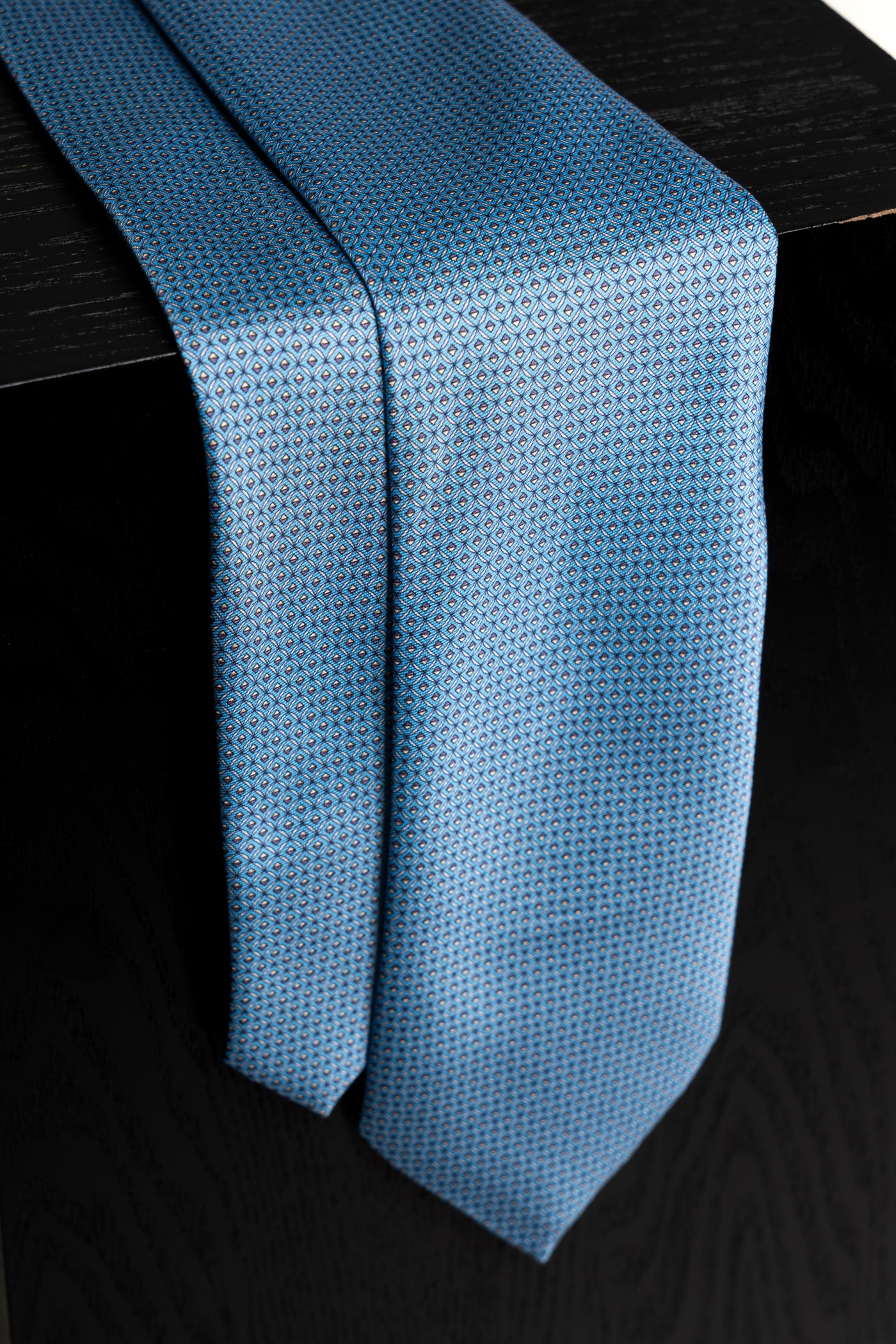 Corbata Diamond Ceremony Light Blue de seda - BUND