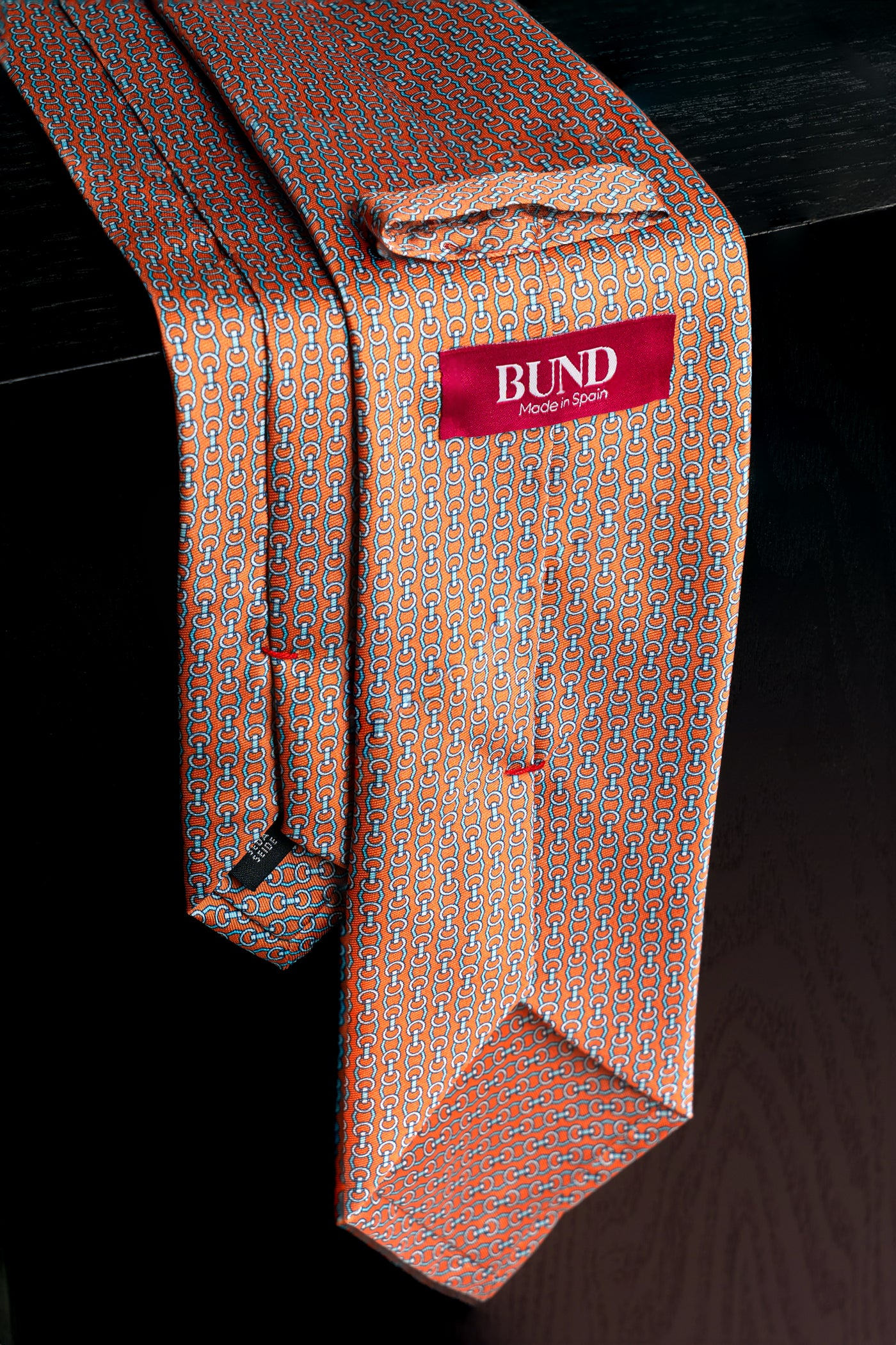Corbata Stirrups Light Orange de seda - BUND