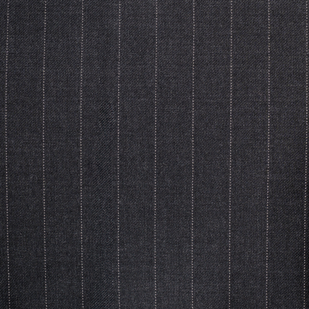 Stripes Stone Grey Wool Suit - Traje a medida BUND