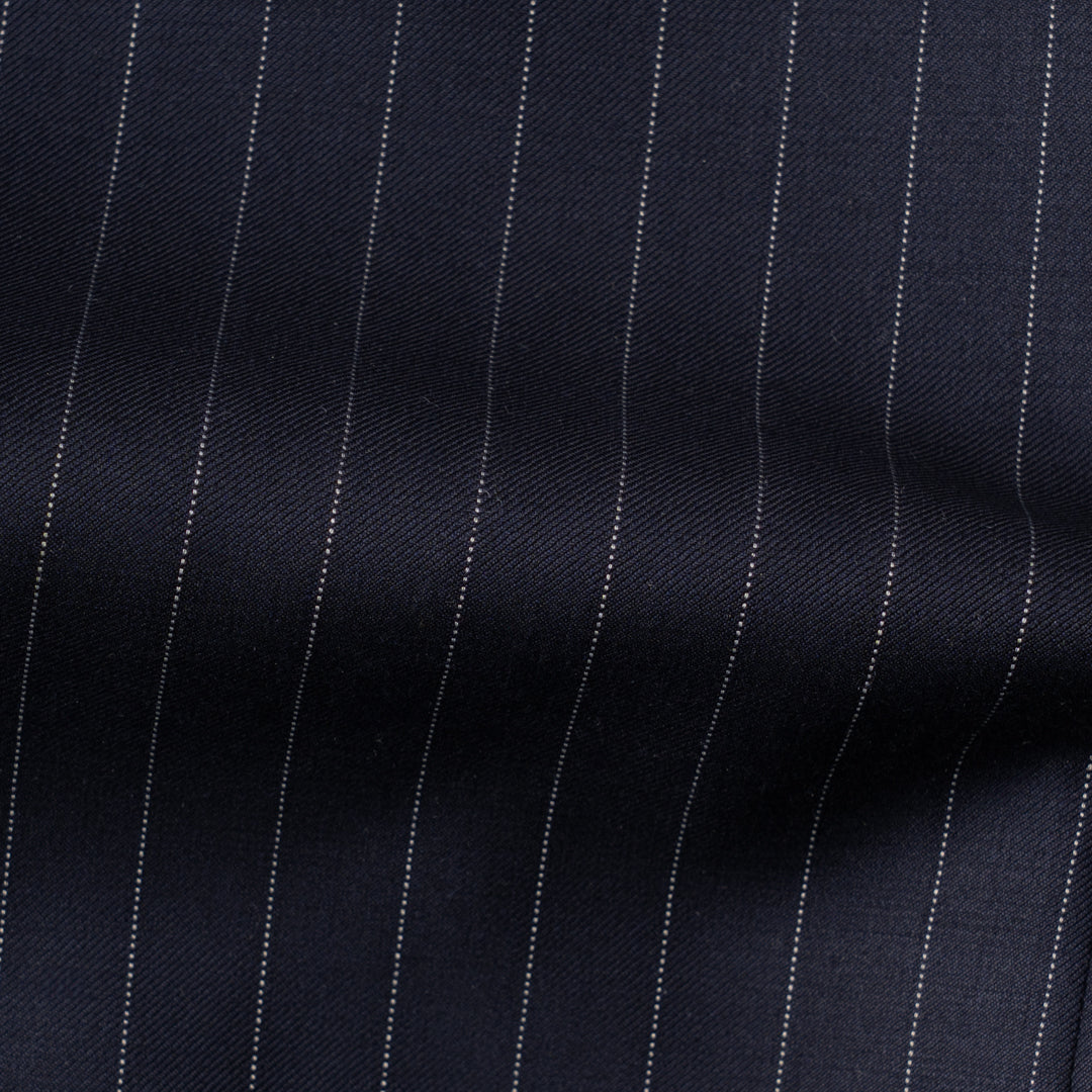 Stripes Dark Navy Wool Suit - Traje a medida BUND