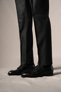 Dark Green Herringbone Suit - Traje a medida BUND