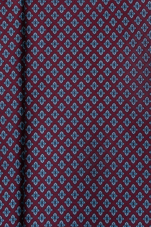 Corbata Roman Circus Burgundy de seda - BUND