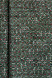Corbata Microflowers Green de seda - BUND