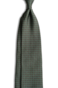 Corbata Microflowers Green de seda - BUND