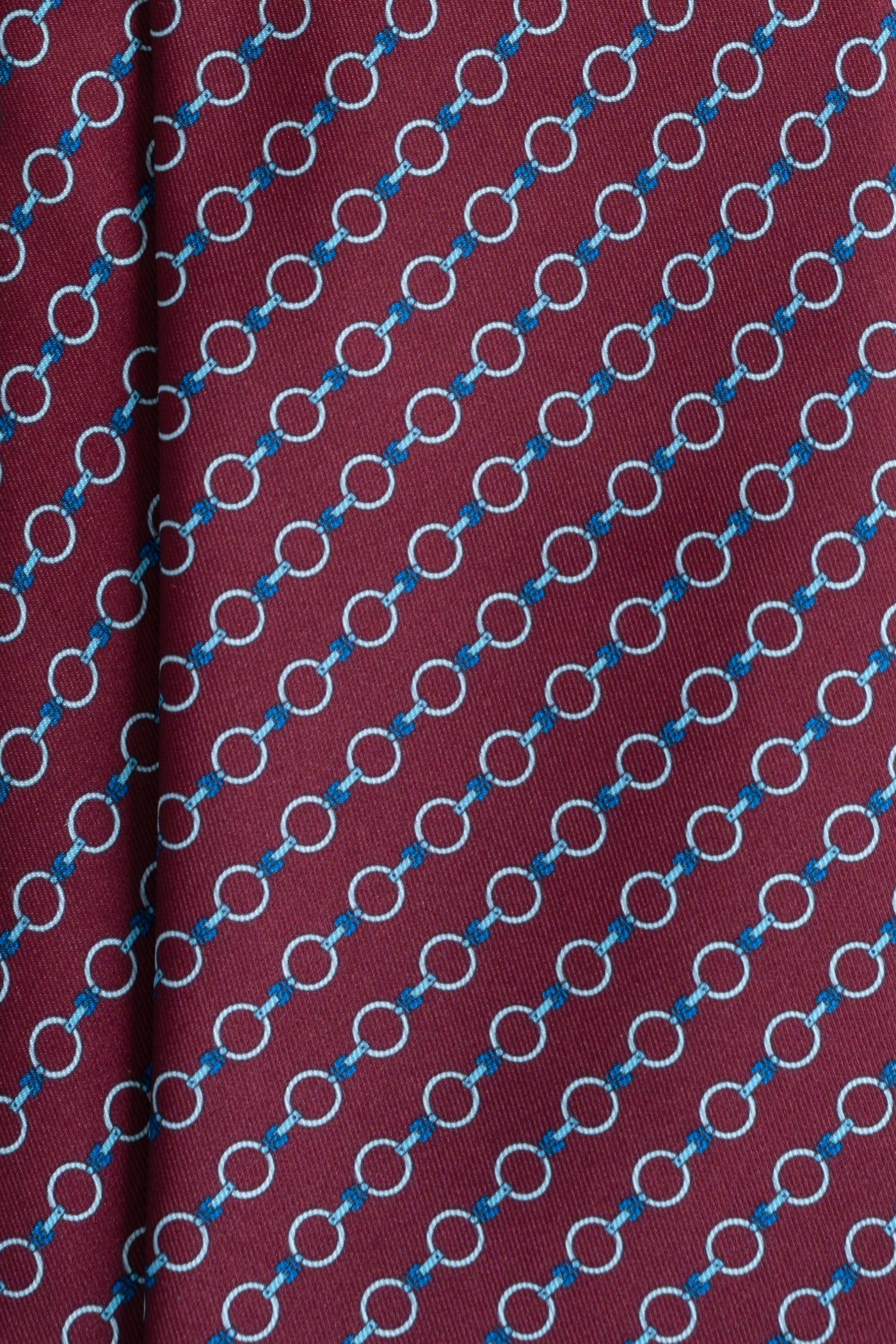 Corbata Chain Burgundy de seda - BUND