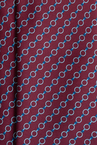 Corbata Chain Burgundy de seda - BUND