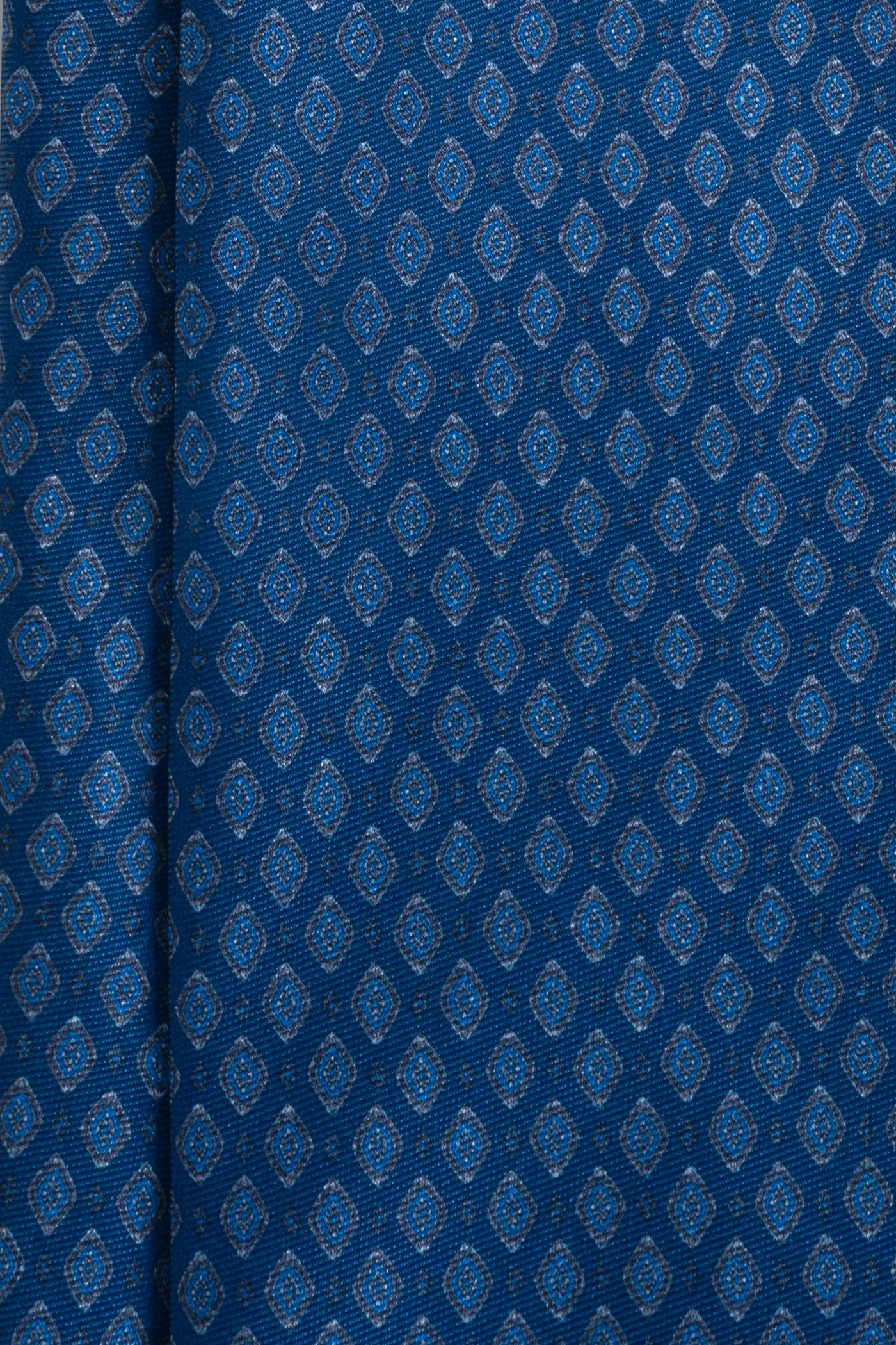 Corbata Old Diamond Navy Blue de seda - BUND