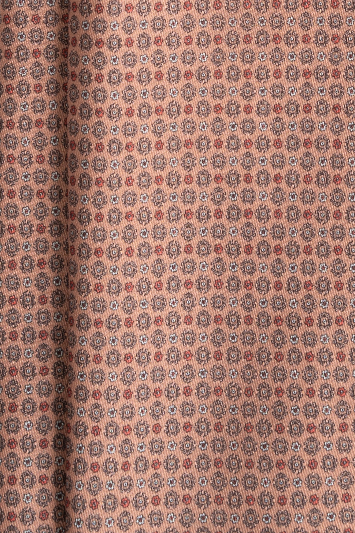 Corbata Microflowers Light Orange de seda - BUND