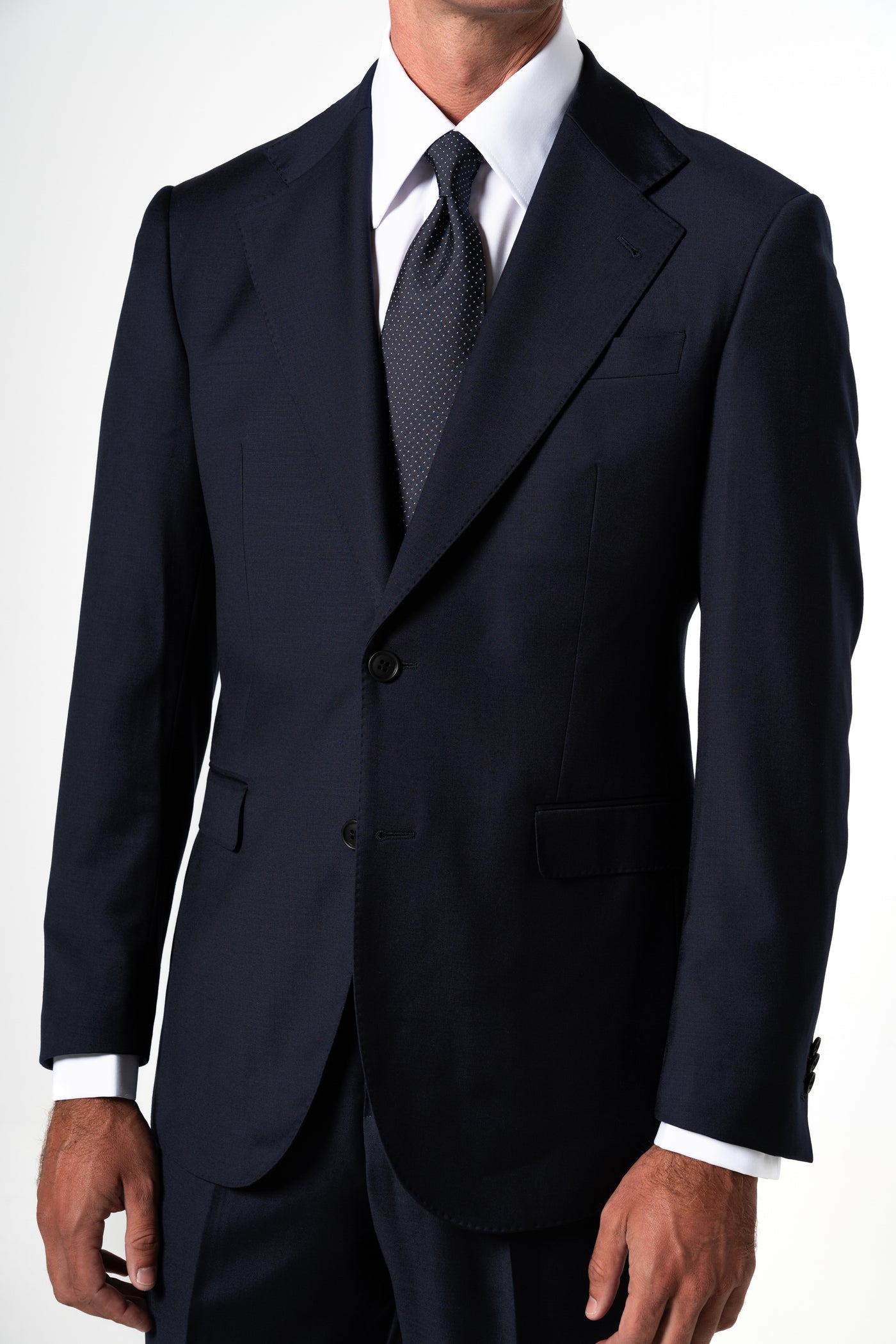 Fil a fil Stone Gray Wool Suit