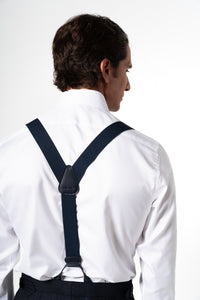 Herringbone White Business Shirt