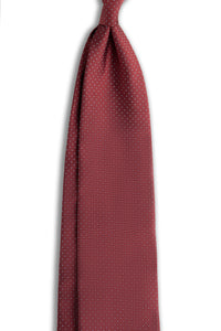Corbata Topos Rojo de seda - BUND