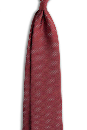 Corbata Topos Rojo de seda - BUND