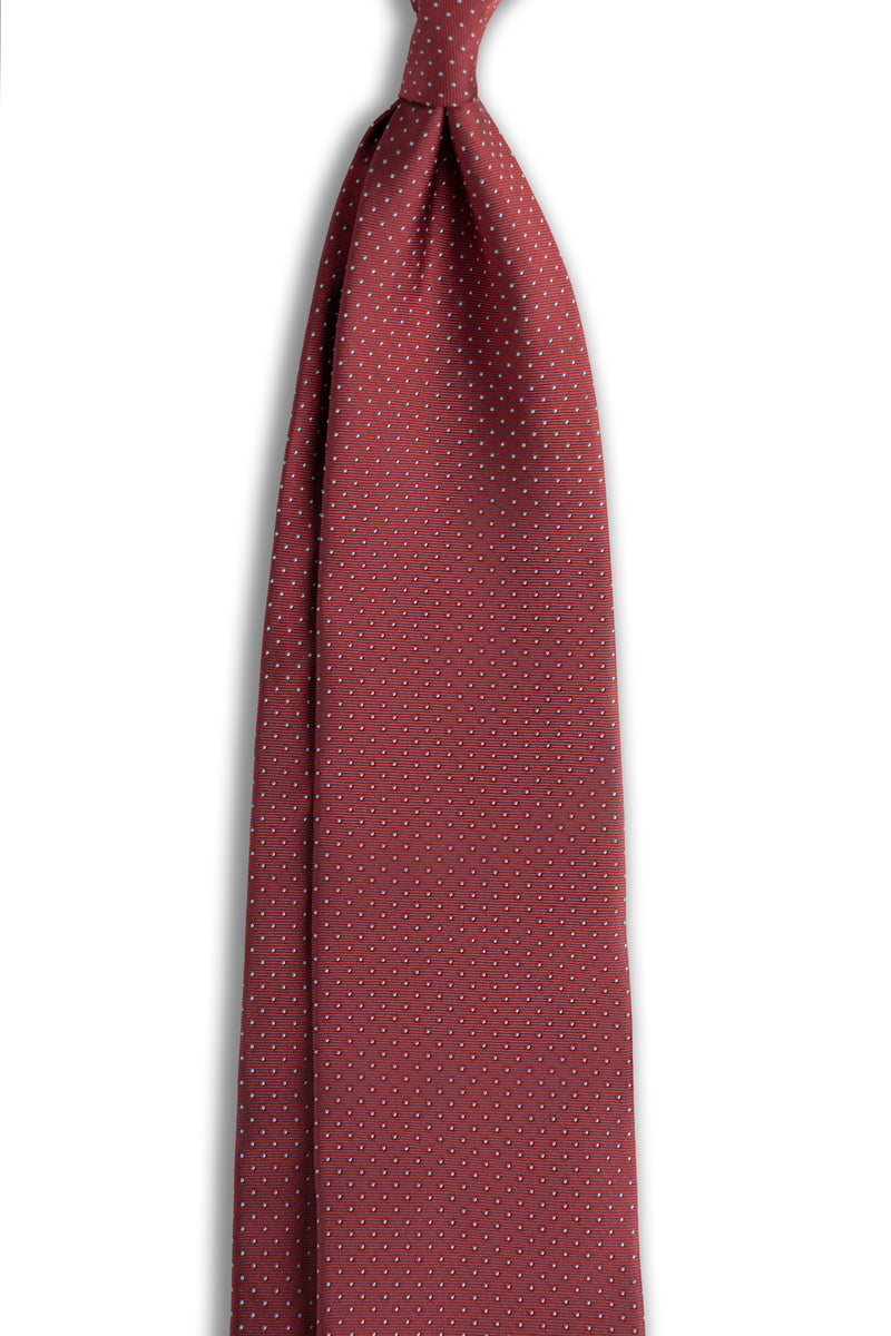 Corbata Topos Rojo de seda - BUND