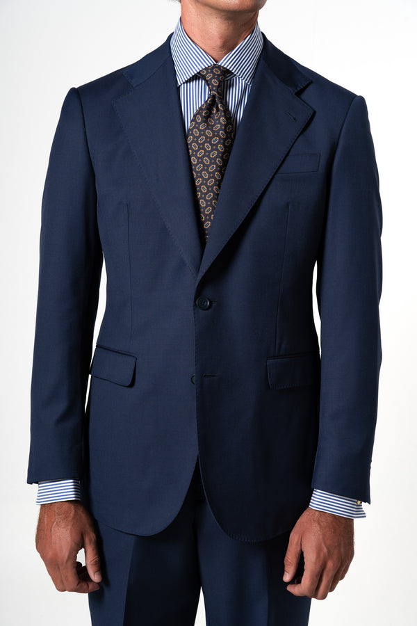 Fil a fil Stone Gray Wool Suit