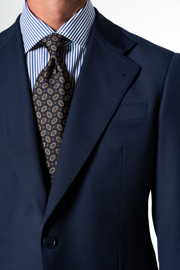 Fil a fil Stone Gray Wool Suit
