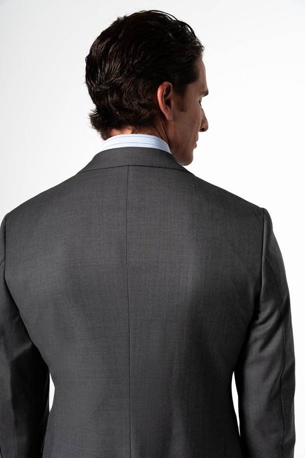 Fil a fil Stone Gray Wool Suit