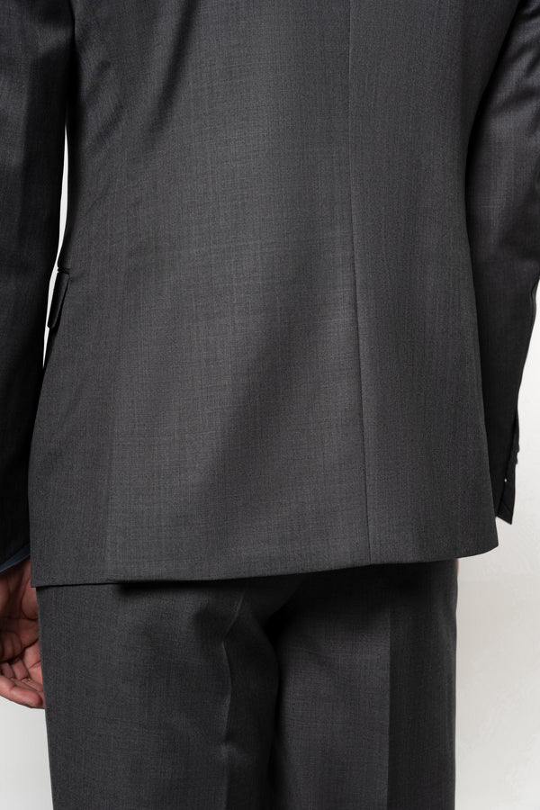 Fil a fil Stone Gray Wool Suit