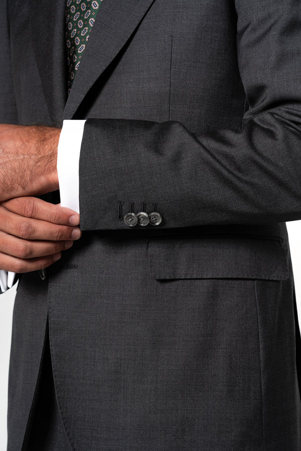 Fil a fil Stone Gray Wool Suit