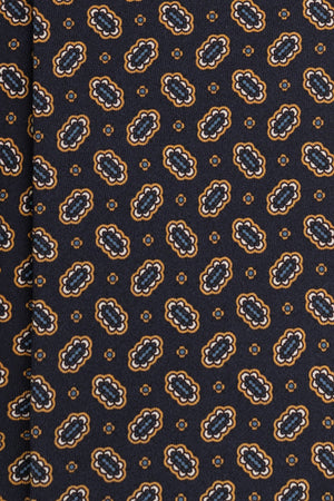 Corbata Gemas Azul Marino de seda - BUND