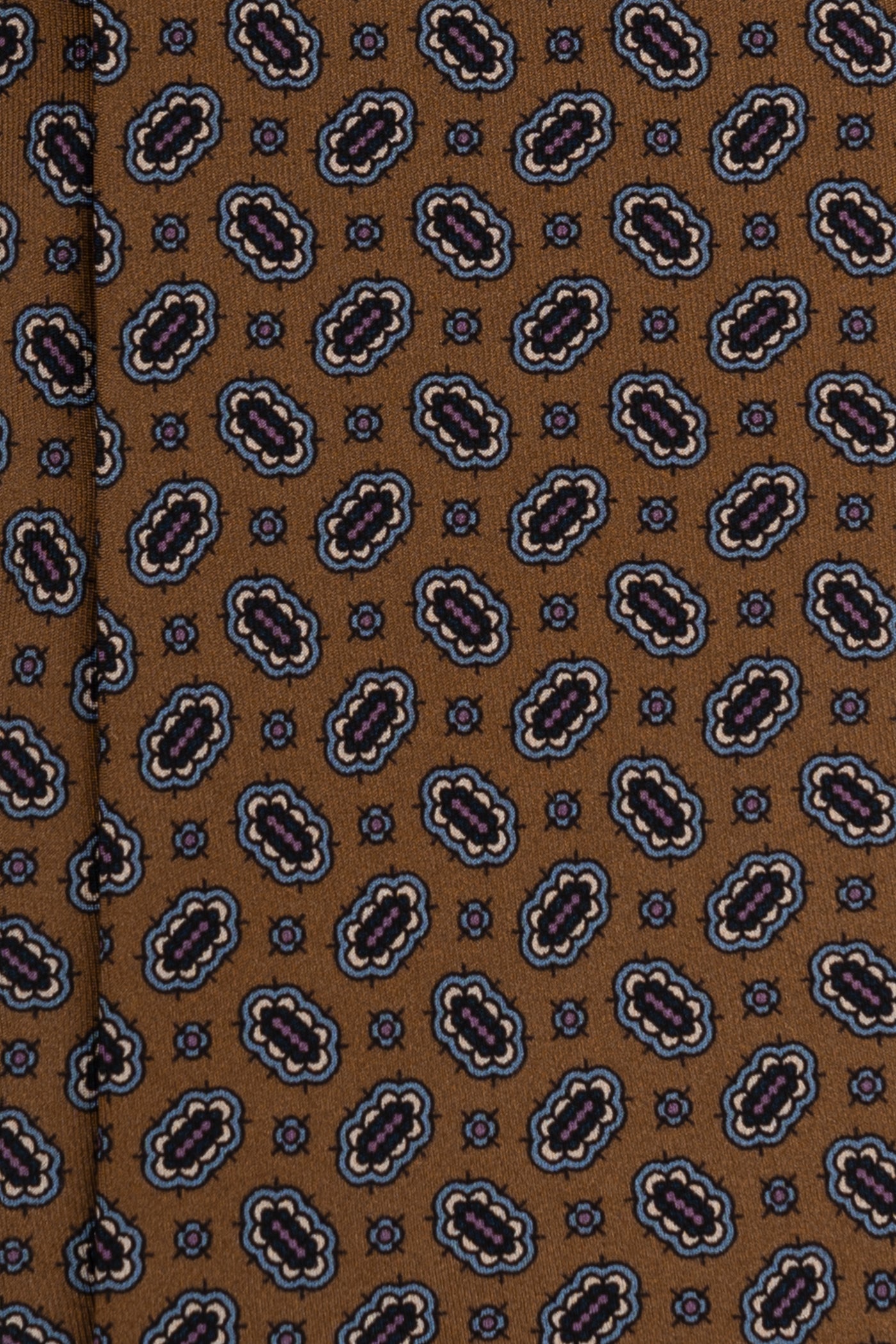 Corbata Gemas Marrón de seda - BUND