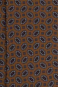 Corbata Gemas Marrón de seda - BUND