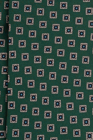 Corbata Cuadros Verde de seda - BUND