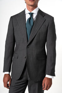 Fil a fil Stone Gray Wool Suit