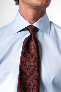 Herringbone Light Blue Business Shirt