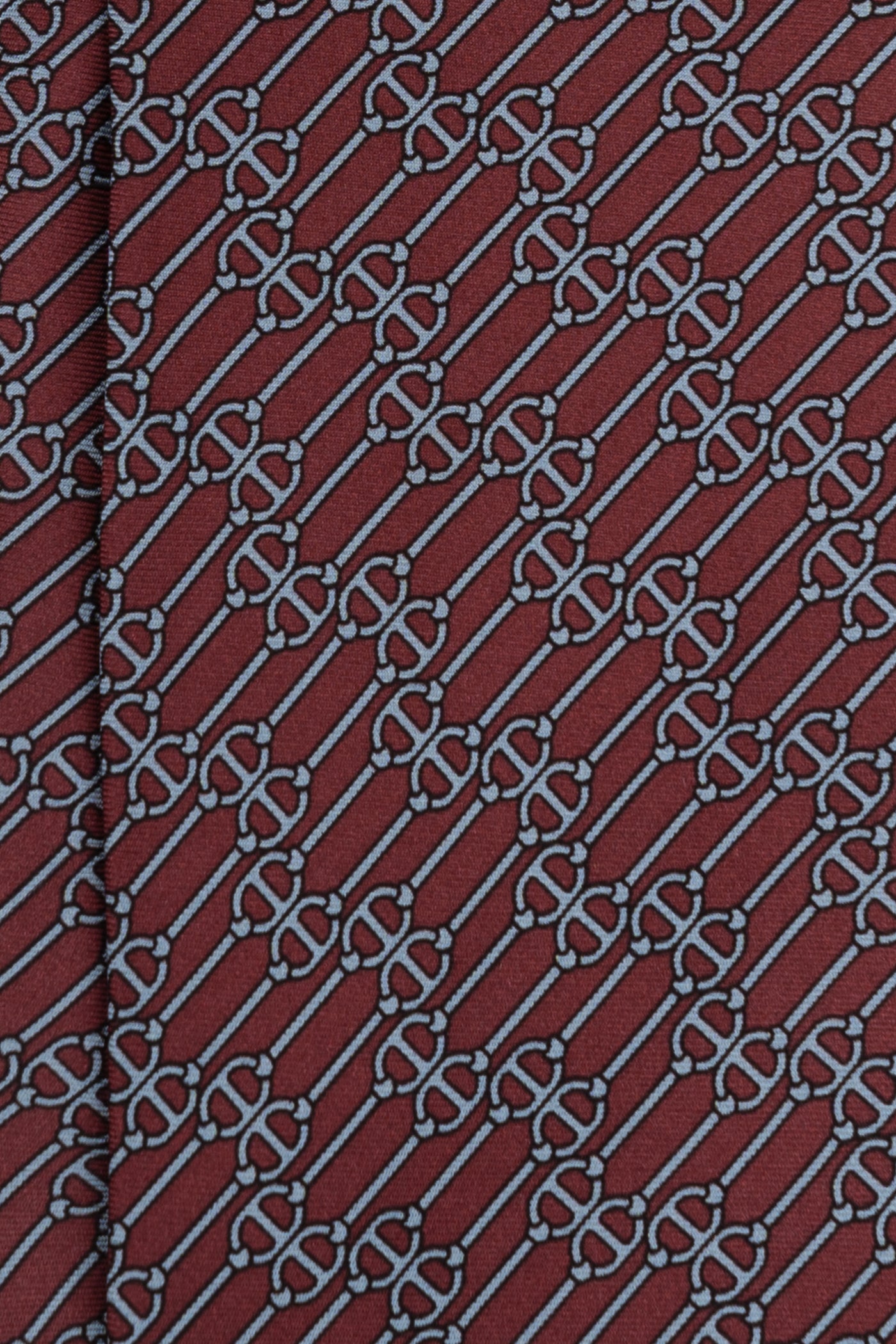 Corbata Cadenas Burdeos de seda - BUND