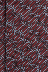 Corbata Cadenas Burdeos de seda - BUND