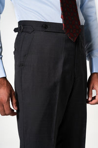 Plain Wool Dark Grey Tailoring Pants