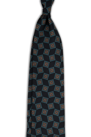 Corbata Geométrica Navy de seda - BUND