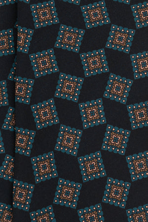 Corbata Geométrica Navy de seda - BUND