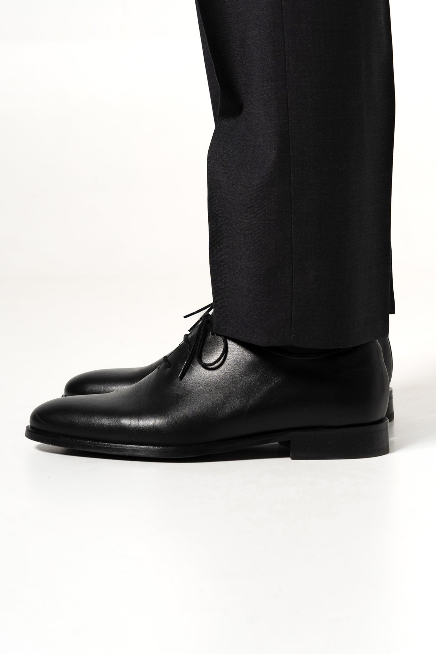 Plain Wool Dark Grey Tailoring Pants
