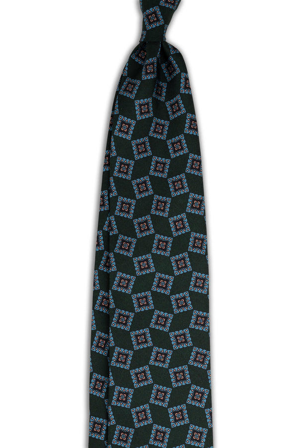 Corbata Geométrica Verde