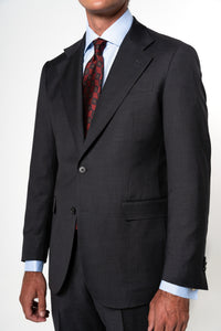Fil a fil Stone Gray Wool Suit