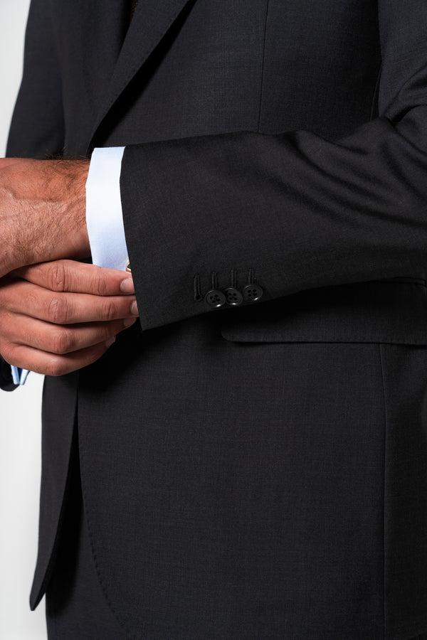 Fil a fil Stone Gray Wool Suit