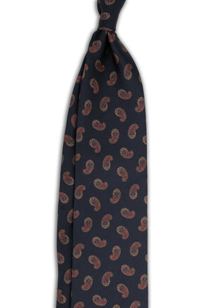 Corbata Amebas Azul Marino de seda - BUND