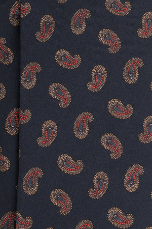 Corbata Amebas Azul Marino de seda - BUND
