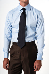 Plain Blue Business Shirt