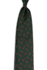 Corbata Amebas Verde de seda - BUND