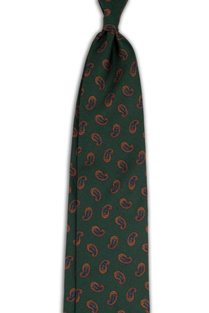 Corbata Amebas Verde de seda - BUND