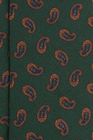 Corbata Amebas Verde de seda - BUND