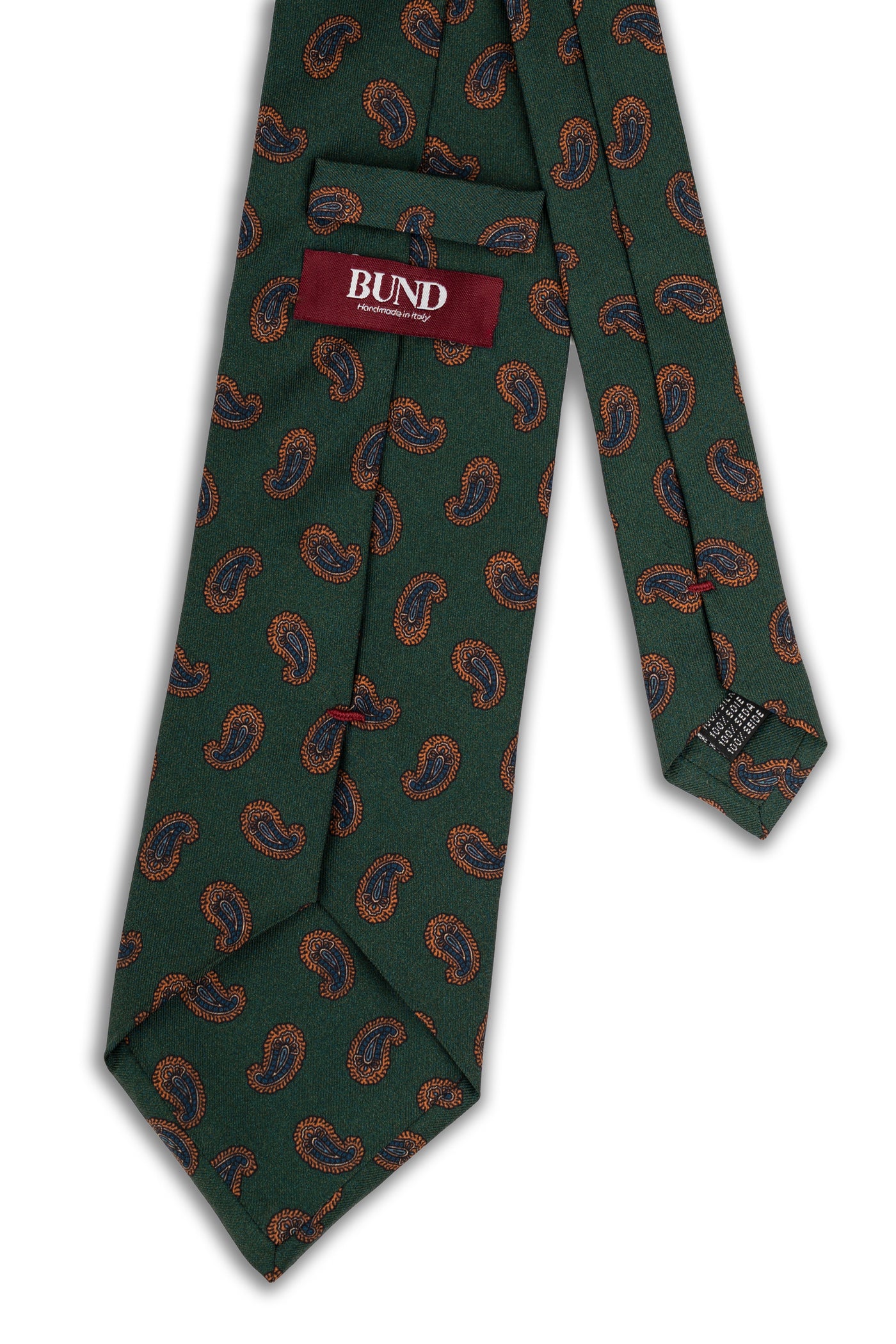 Corbata Amebas Verde de seda - BUND