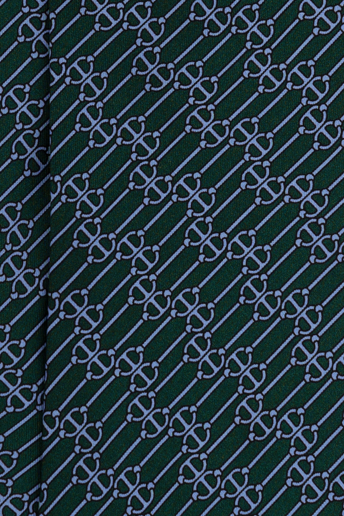 Corbata Cadenas Verde de seda - BUND