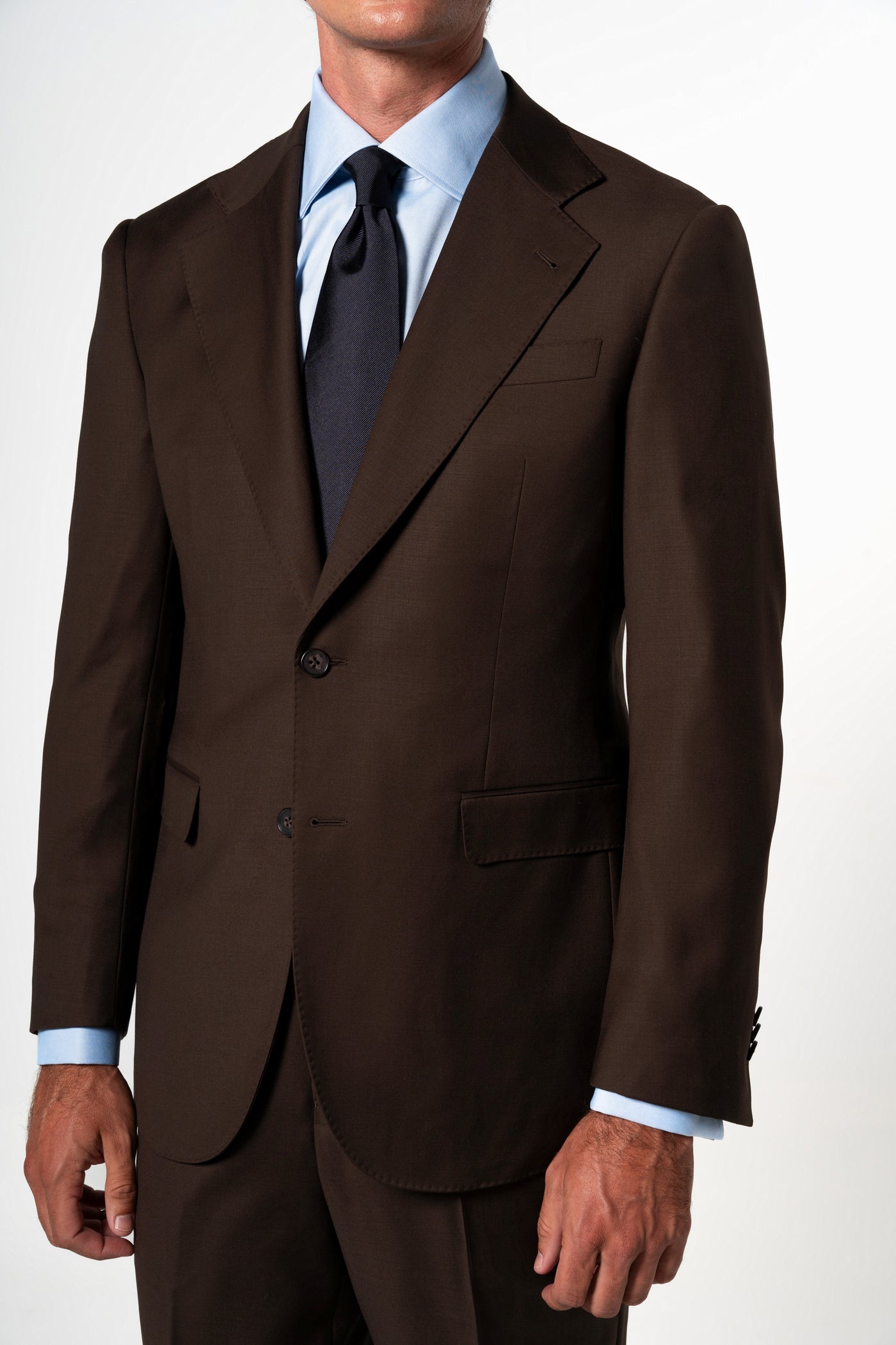 Fil a fil Stone Gray Wool Suit