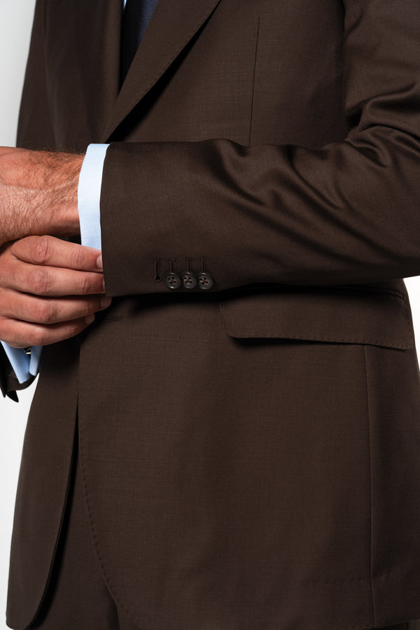 Fil a fil Stone Gray Wool Suit