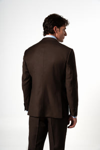 Fil a fil Stone Gray Wool Suit